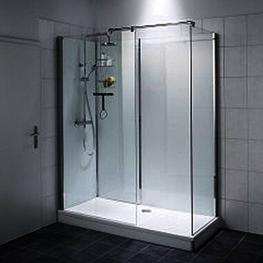 Eingebaute Walk-in-Dusche