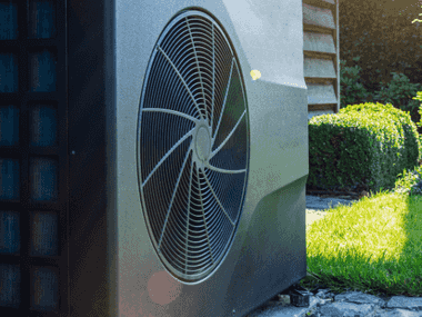 Wärmepumpe in Großansicht