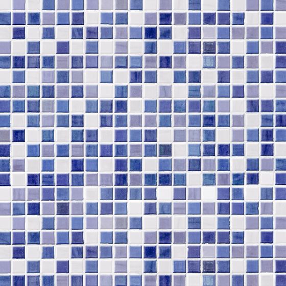 Mosaik-Fliesen blau