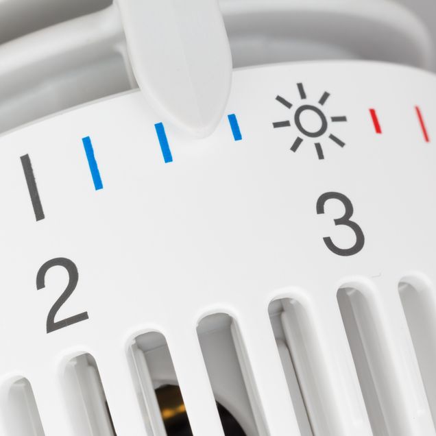 Heizkörperthermostat im Detail.