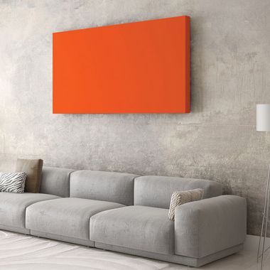 Infrarotheizung als Wandbild im Wohnzimmer