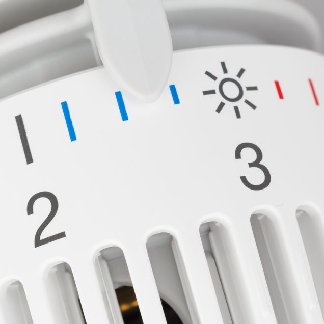 Heizkörperthermostat im Detail.