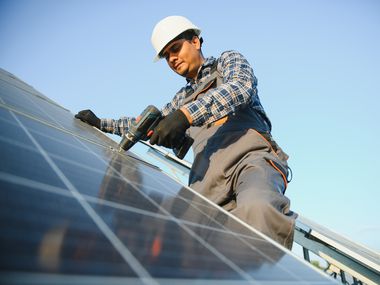 Montage Solarzellen