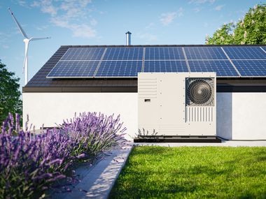 Wärmepumpe an Photovoltaikanlage angeschlossen