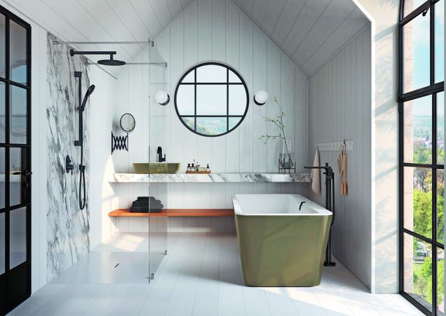 Ein modernes Badezimmer von Villeroy & Boch erfüllt alle Wünsche.