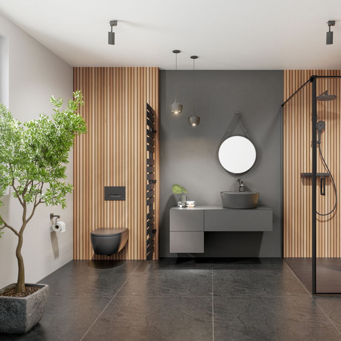 Badezimmer Vorher-Nachher-Vergleich - hier gezeigt Nachher