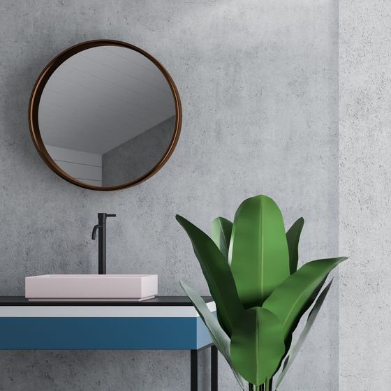 Badezimmer mit Sichtbeton Wand