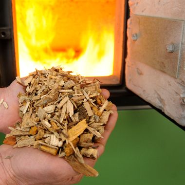 Heizen mit Holzschnitzeln