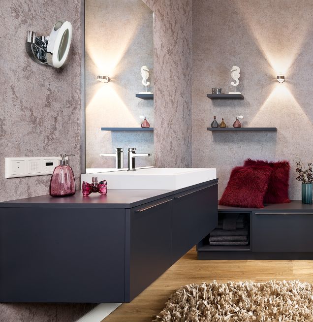 Tapete im Badezimmer